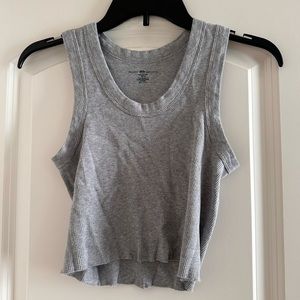Gray cropped, Brandy Melville tank top